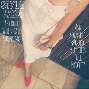 Style tip sale shopping